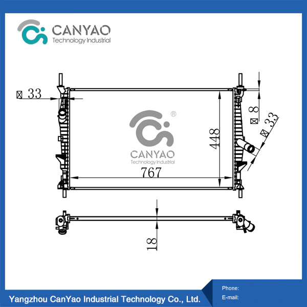 Ford Radiator TRANSIT(TTG)2.2T 13-MT 0EM BK218005CC CB CA