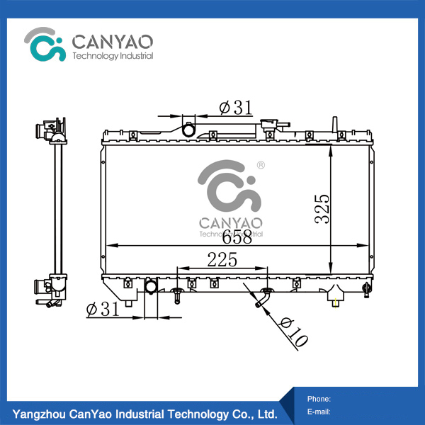 Toyota Radiator CORONA AT190/1 92-94 AT 0EM 16400-11580 PA : 16/26/32