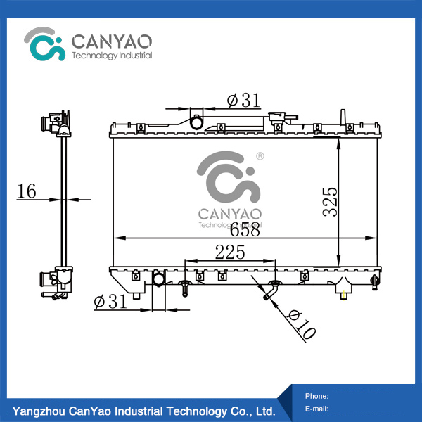 Toyota Radiator CORONA AT190/1 92-94 AT 0EM :16400- 11580